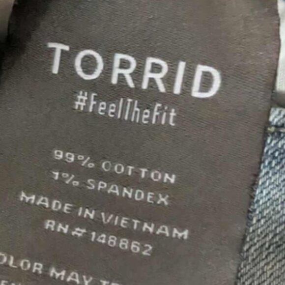 Women's Wide Leg Torrid Jeans - Picture 2 of 3